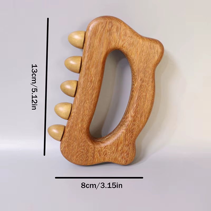 Planche de massage en bois pour drainage lymphatique, brosse en bois pour le corps, massage des méri