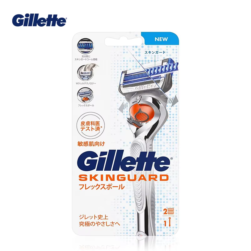 Gillette SkinGuard Rasoir pour homme avec peau sensible Rasoir à barbe doux et efficace