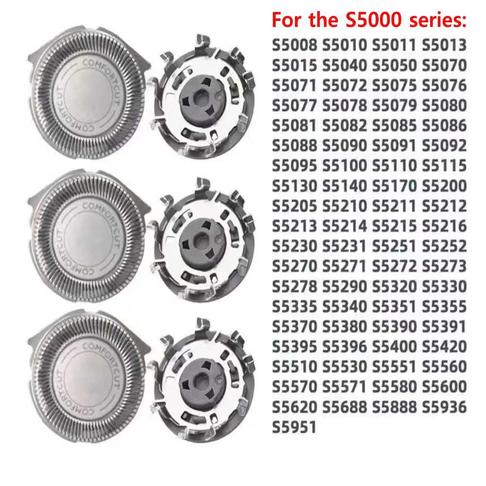 Têtes de rasoir de rechange pour rasoirs Philips Série 5000 S5110 S5115 S5130 S5140 S5170 S5205 S521