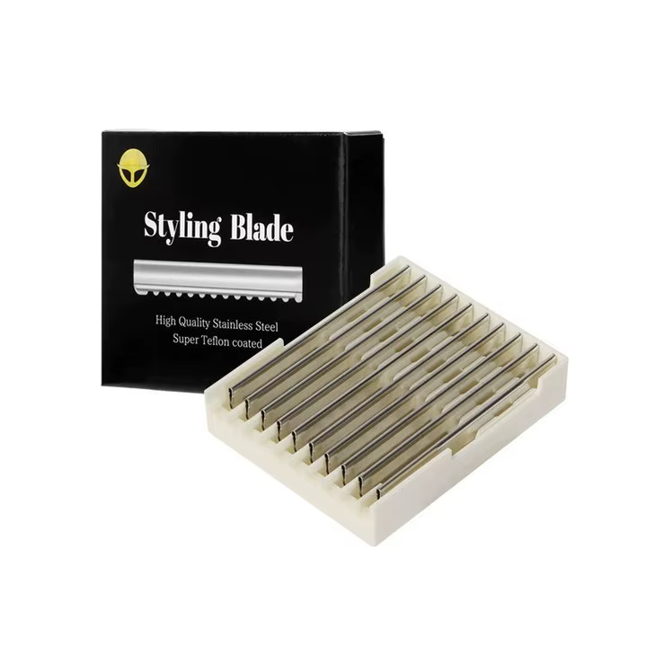 1 pièces nouveau Pro Baber rasoir droit manche en bois rasoir manuel bord droit en alliage de Zinc r