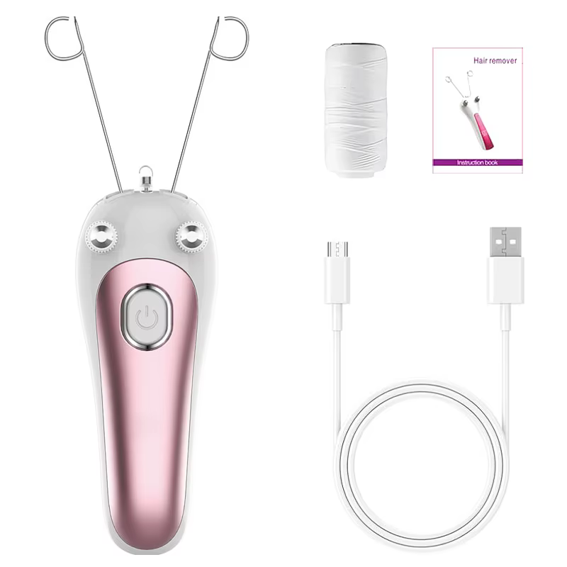 Épilateur électrique à fil de coton pour femmes, portable, indolore, pour le visage et le corps, out