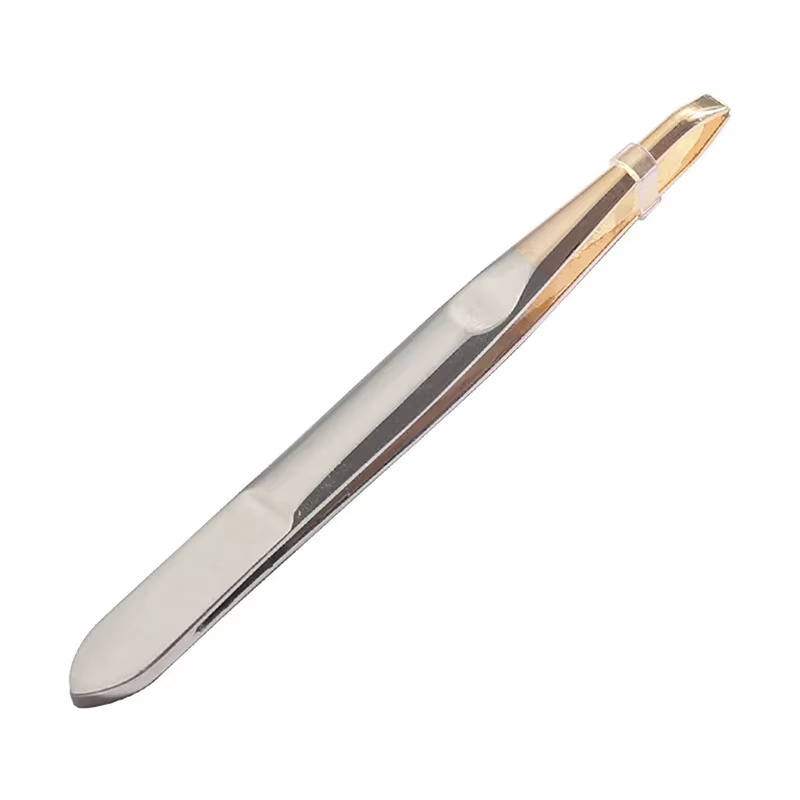 Pince à épiler pour sourcils, en acier inoxydable, pour l'épilation des poils fins, outil de maquill