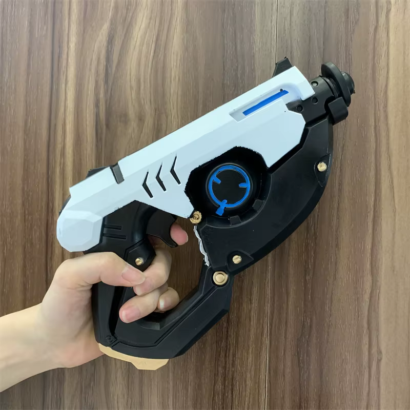 Jeu OW Tracer Revolvers arme pistolet 1:1 Cosplay sécurité PU cadeau jouet extérieur soldat en caout