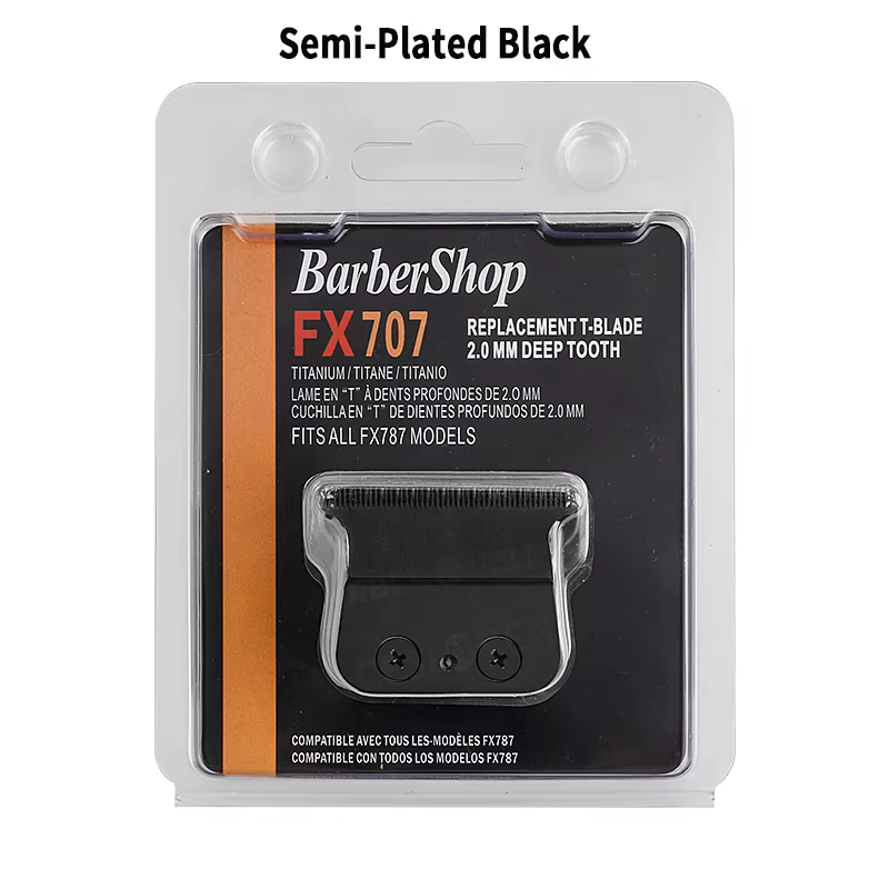 Barbershop-Ensemble de lames de rechange pour tondeuse à cheveux professionnelle, durable, en métal,