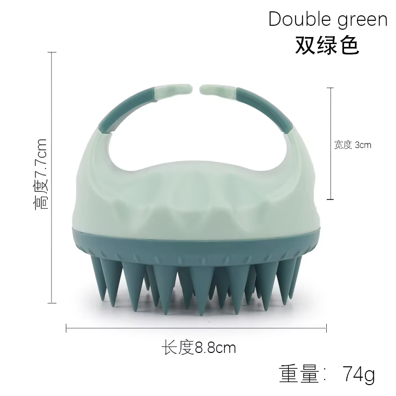Brosse de massage pour shampoing nettoyant - Conception de la poignée, tête de brosse exfoliante, ou