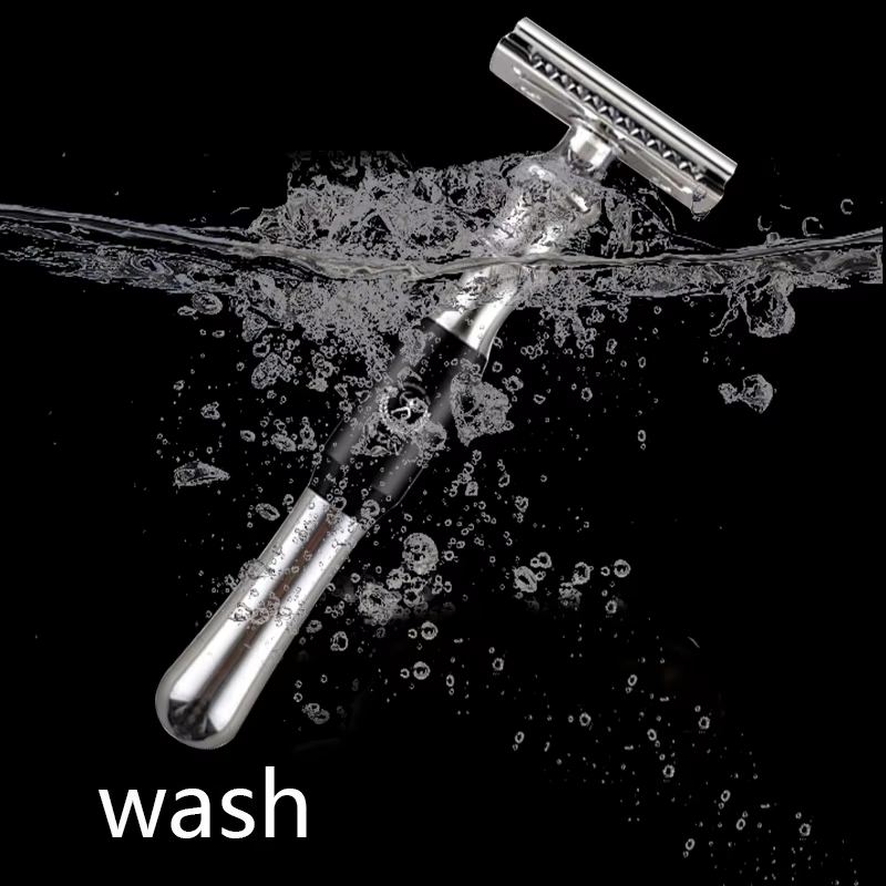 Titan-Rasoir de sécurité en T pour homme, manche en métal, machine de rasage à lame de subdivision,