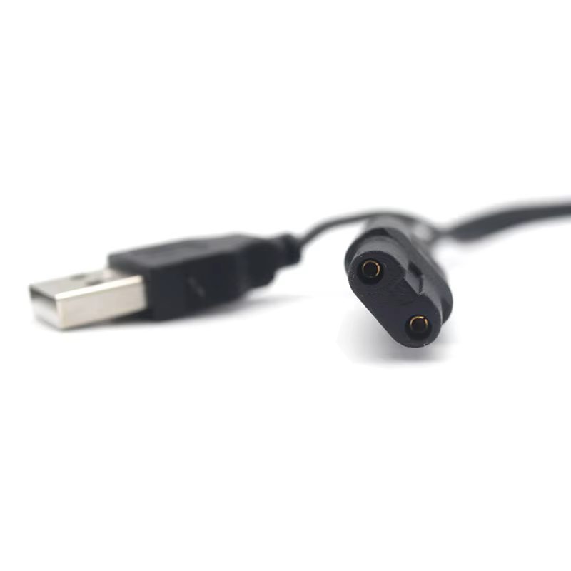 Appliquer à KEMEI KM-1990 tondeuse à cheveux professionnelle chargeur USB d'origine câble de chargem