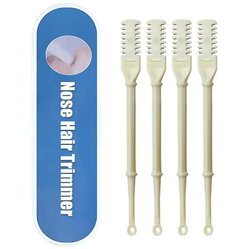 Kit de tondeuse manuelle pour poils de nez, rasoir à double tête pour hommes et femmes, outil d'épil