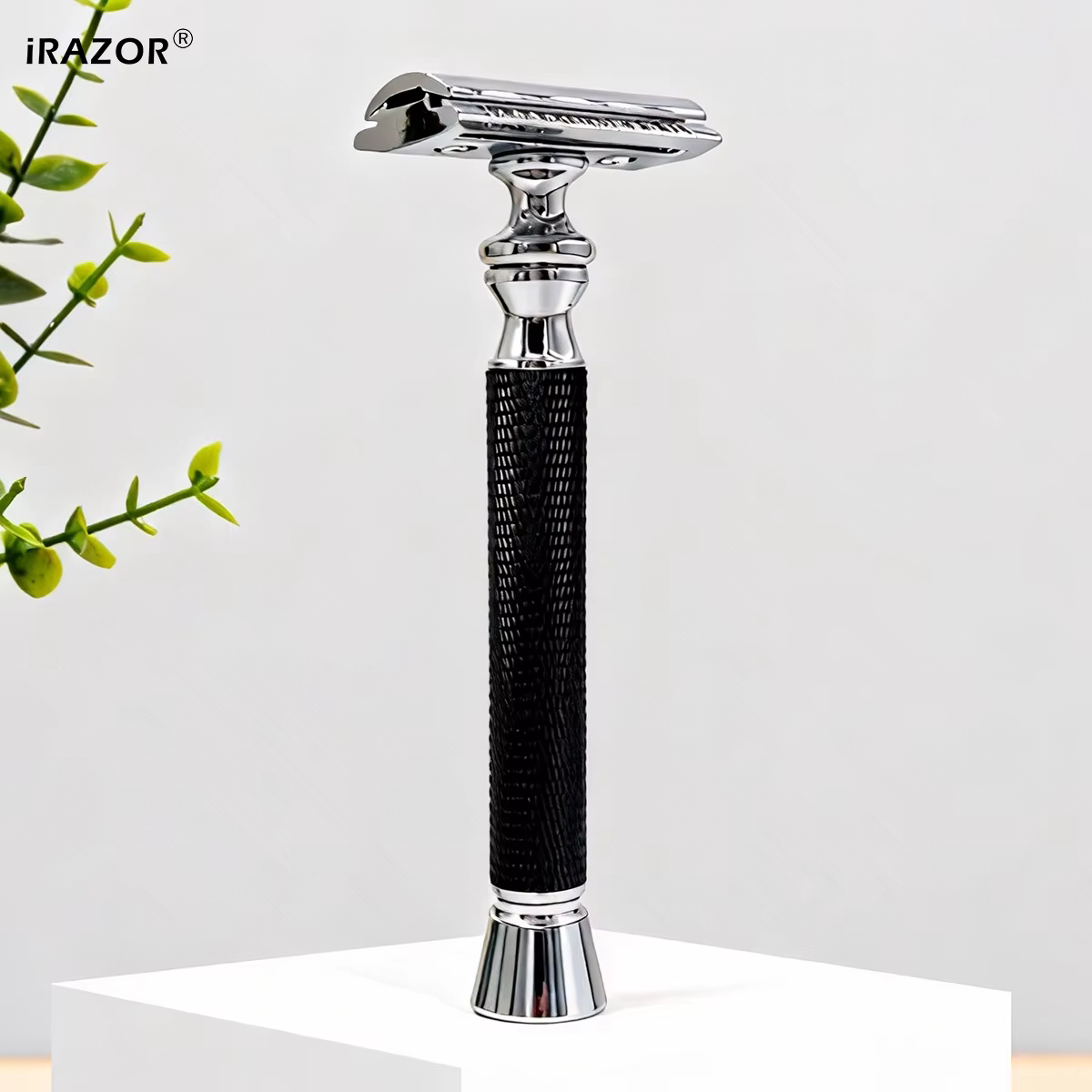 iRAZOR – rasoir DE sécurité classique en forme DE T pour hommes, Machine DE rasage antidérapante tex