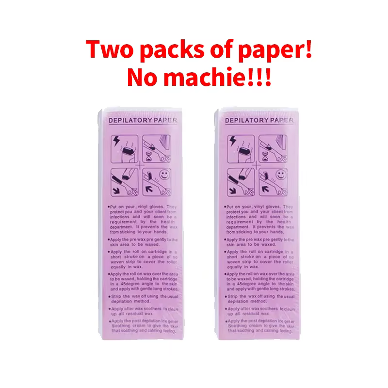 Chauffe-cire électrique portable pour épilation, double applicateur roll-on, pour hommes et femmes,