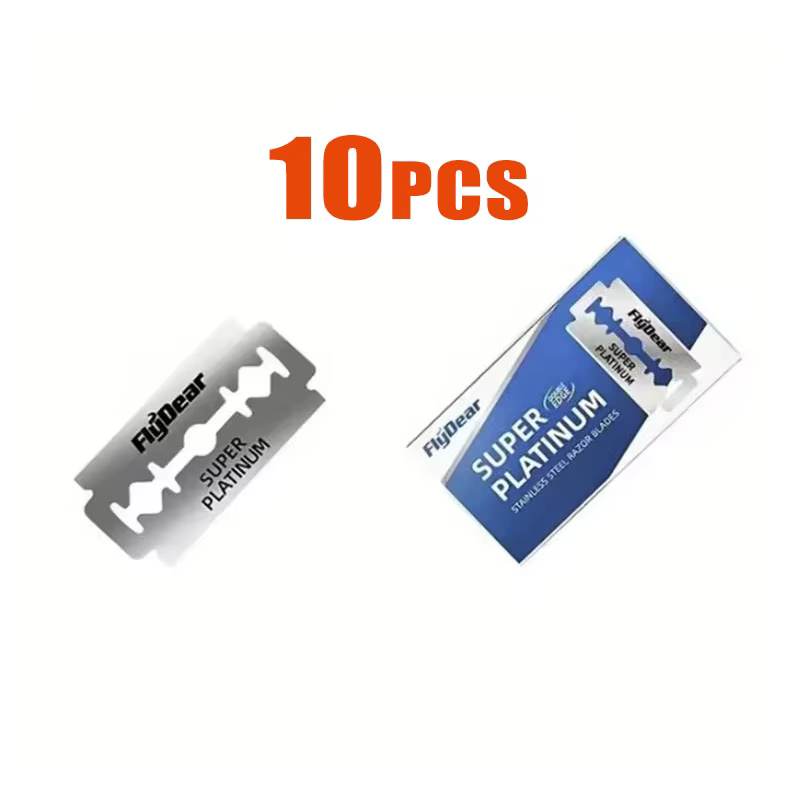 Lames de rasoir en acier inoxydable, 10/50/100 pièces, lames de rasoir manuelles à double face de st