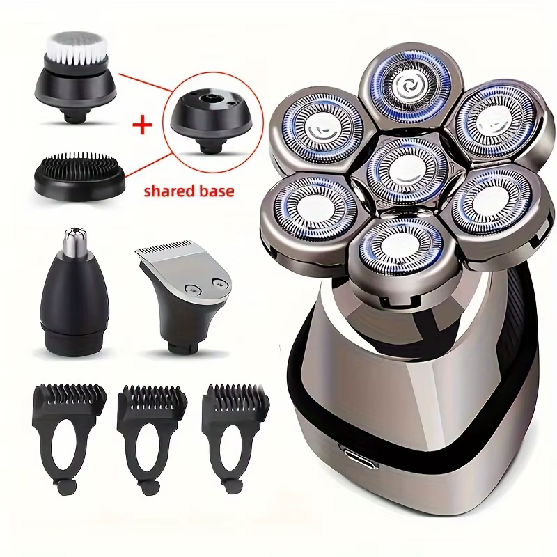 Tondeuse électrique pour la tête, rasoir ultime sans fil rechargeable pour hommes, utilisation humid