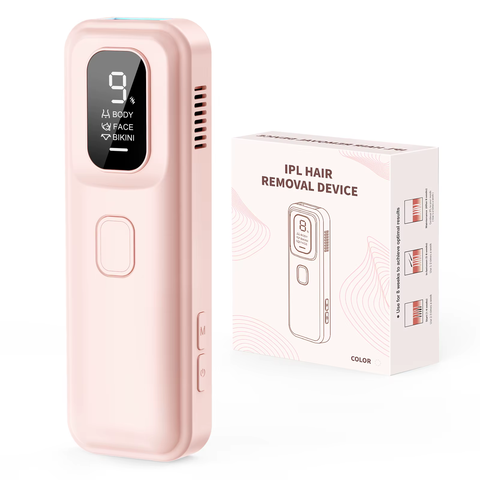 Épilation au Laser 9 Levevls Flash illimité IPL épilateur refroidissement par glace résultats indolo