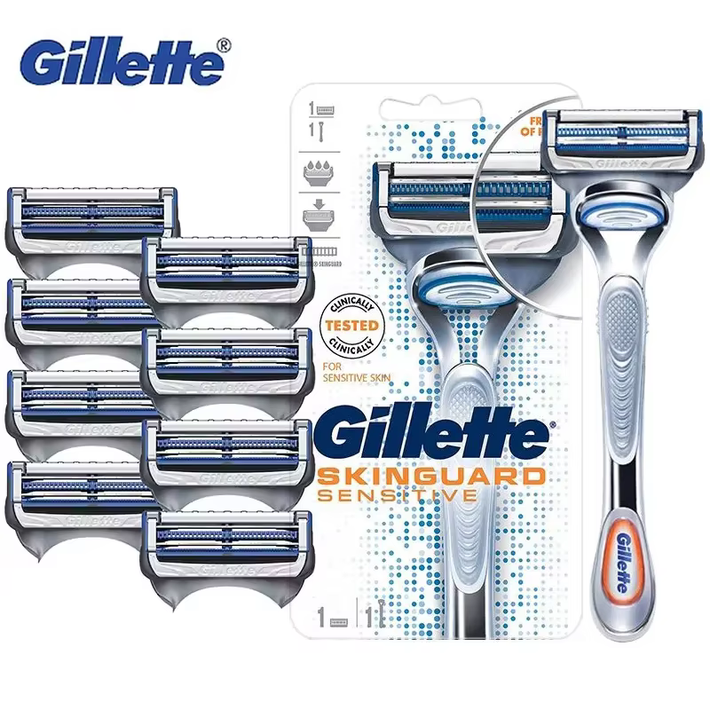 Rasoir Gillette SkinGuard, rasoir pour homme, lames confortables à deux couches, plus adaptées aux p