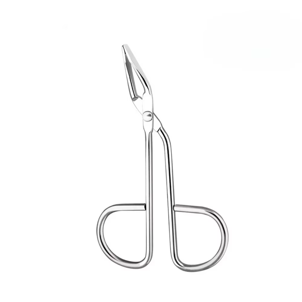 Pince à sourcils en forme de ciseaux, pince à cils à tête plate, extracteur de poils fins, pinces à