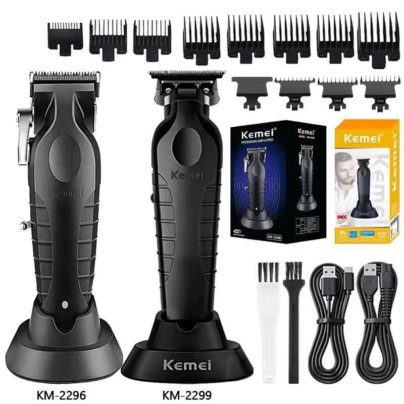 Tondeuse à cheveux professionnelle Kemei KM-2296 pour hommes, machine à couper les cheveux avec char