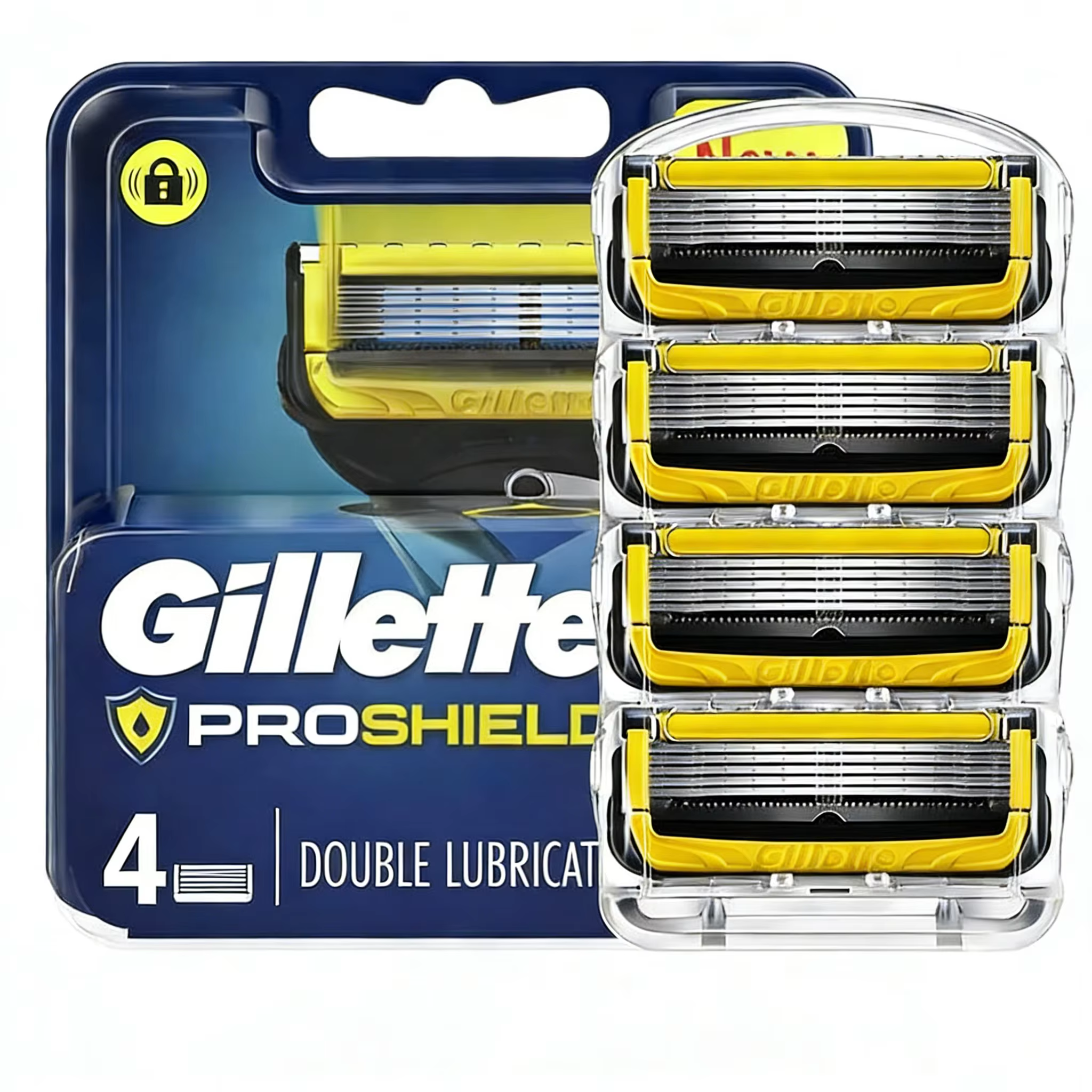 Lames de rasoir Gillette Fusion ProGlide Shield pour hommes, recharges de lames 4/8 pièces, lames PR