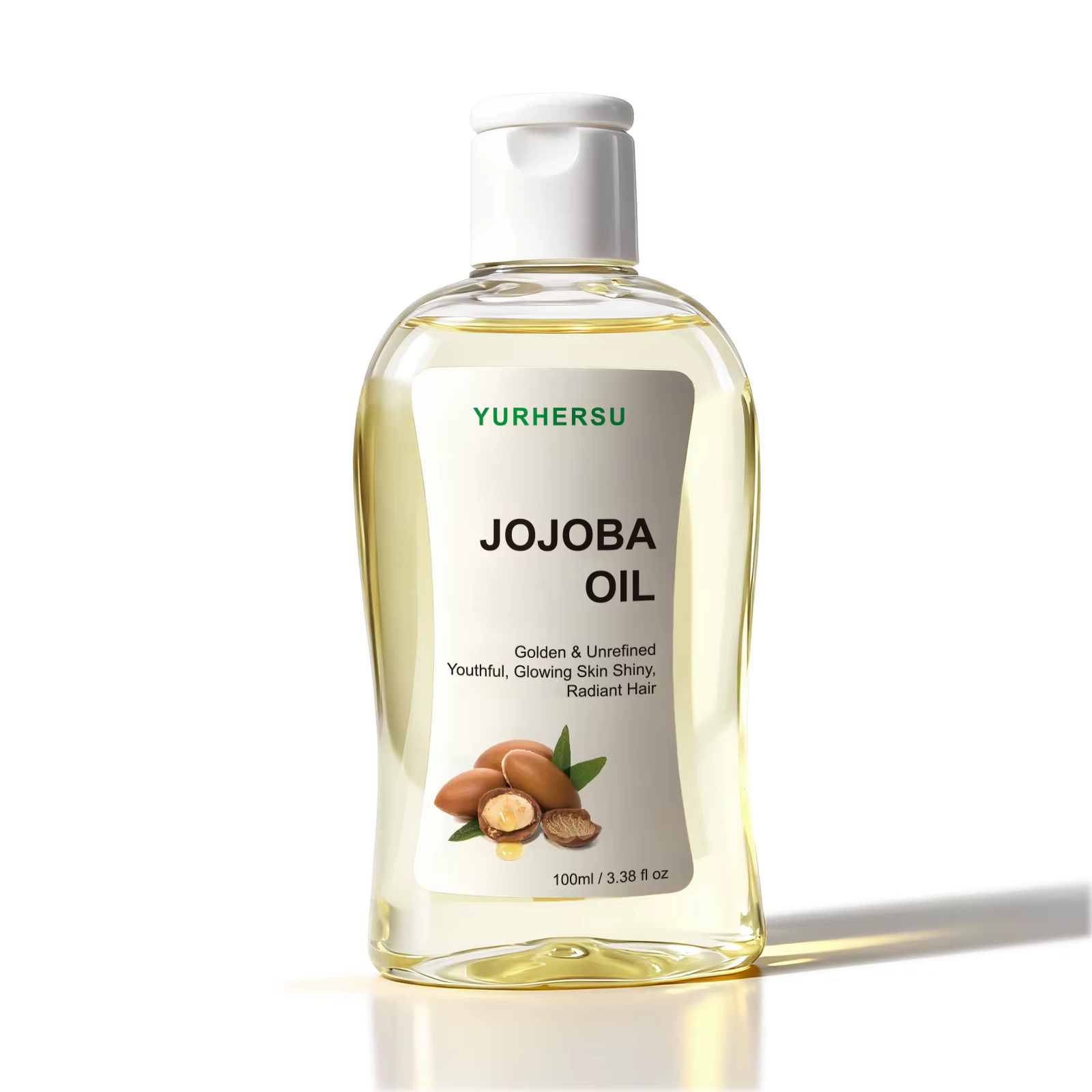 Jojoba huile pour cheveux hydratant et réparateur 100% traitement pur pour cheveux secs et endommagé