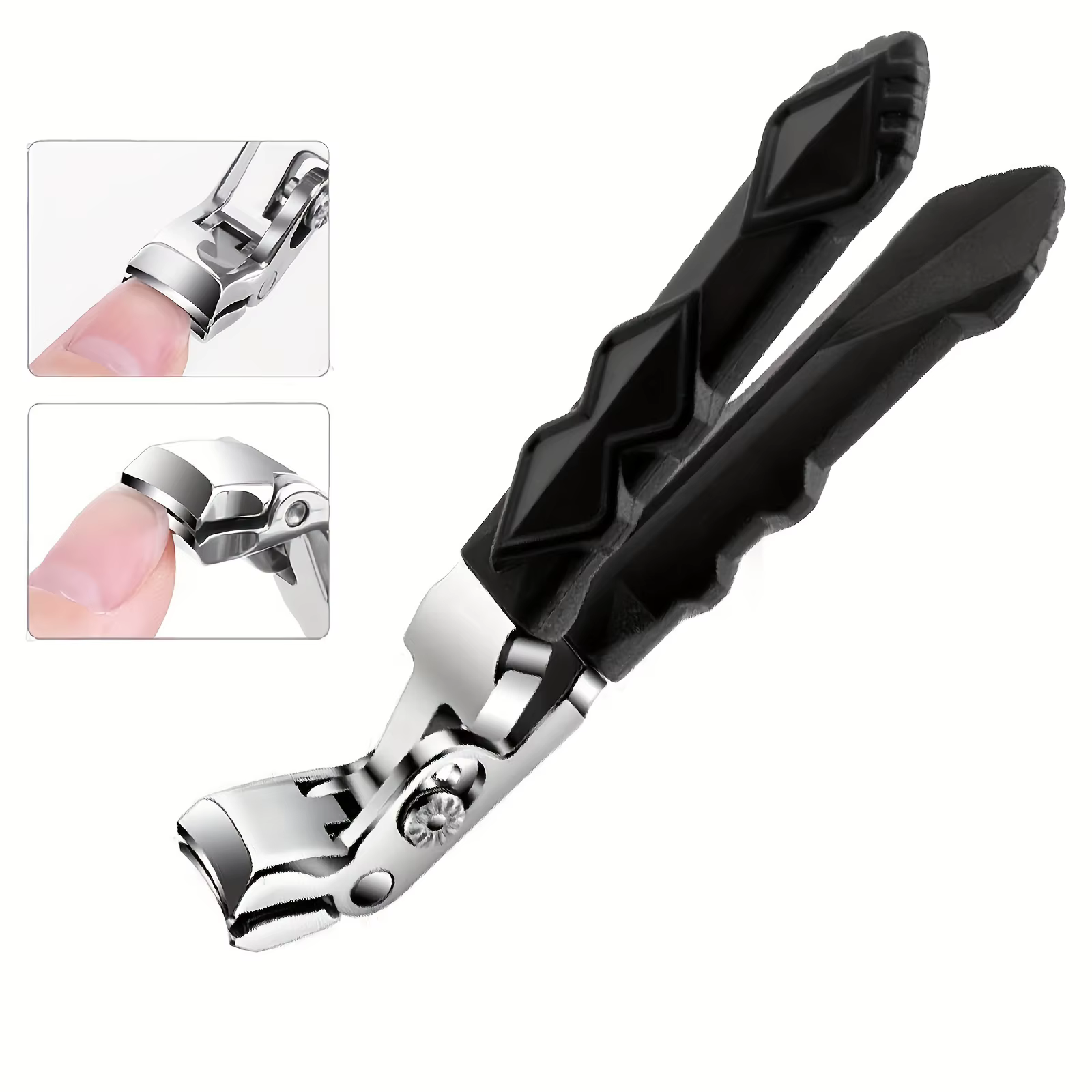 Coupe-ongles professionnel en acier inoxydable pour personnes âgées, mâchoire large, tête coudée, la