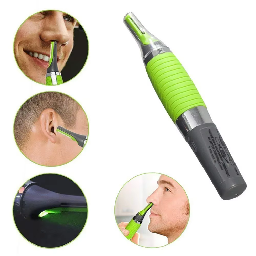Tondeuse à poils de nez pour homme, épilateur facial 2 en 1, rechargeable, étanche, portable, poils