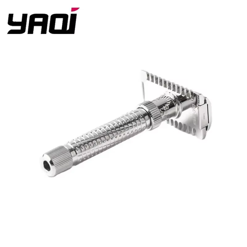 Yaqi Ultima – rasoir de sécurité réglable en acier inoxydable pour hommes, peigne ouvert