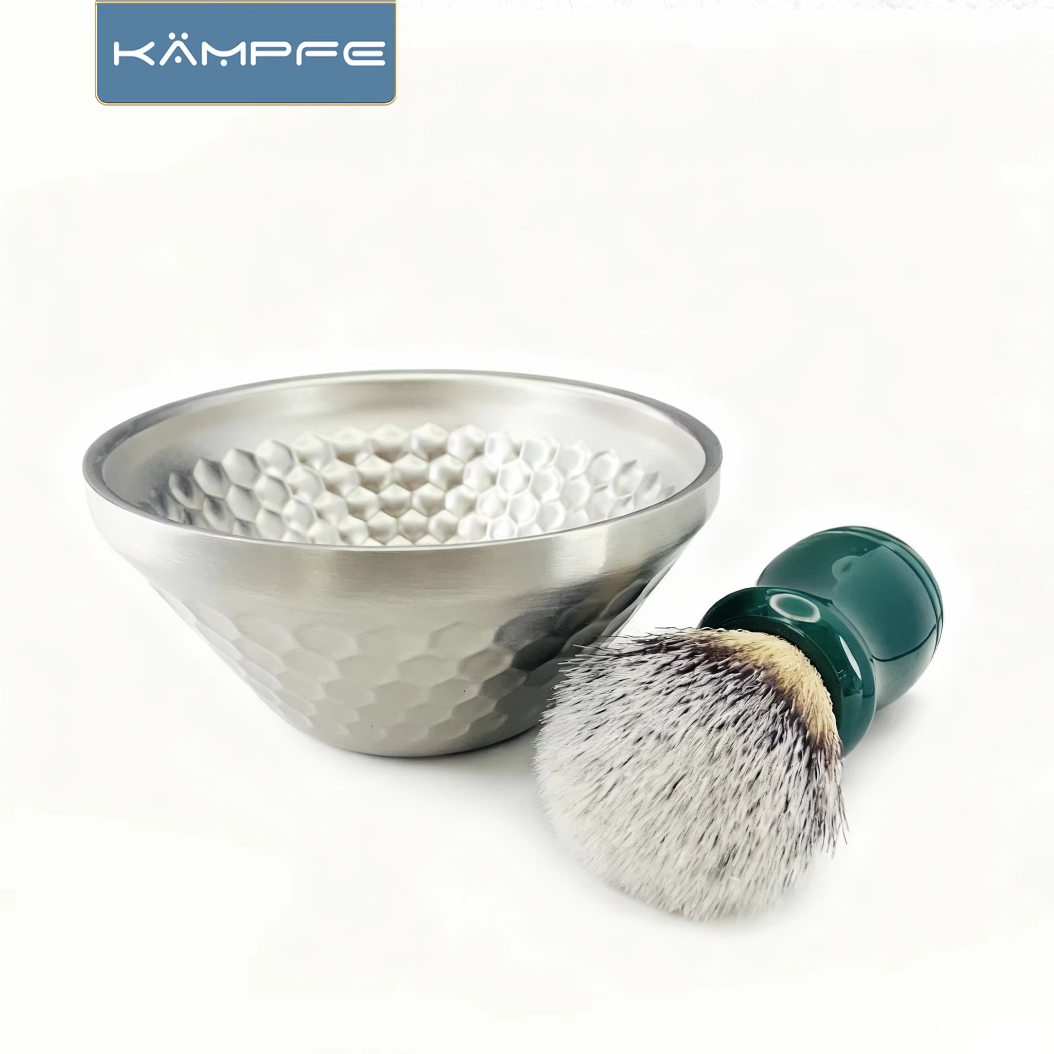 KAMPFE bol de rasage en acier inoxydable pour la maison et les voyages hommes outils de nettoyage du