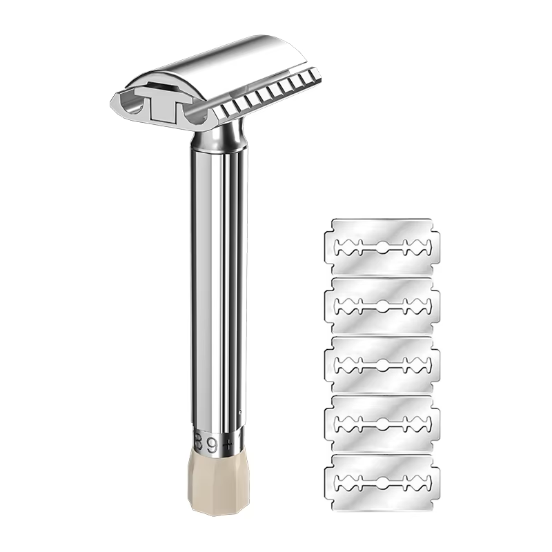 Rasoir de sécurité en métal en alliage de zinc pour homme, 9 vitesses, aiguisage réglable, style cla
