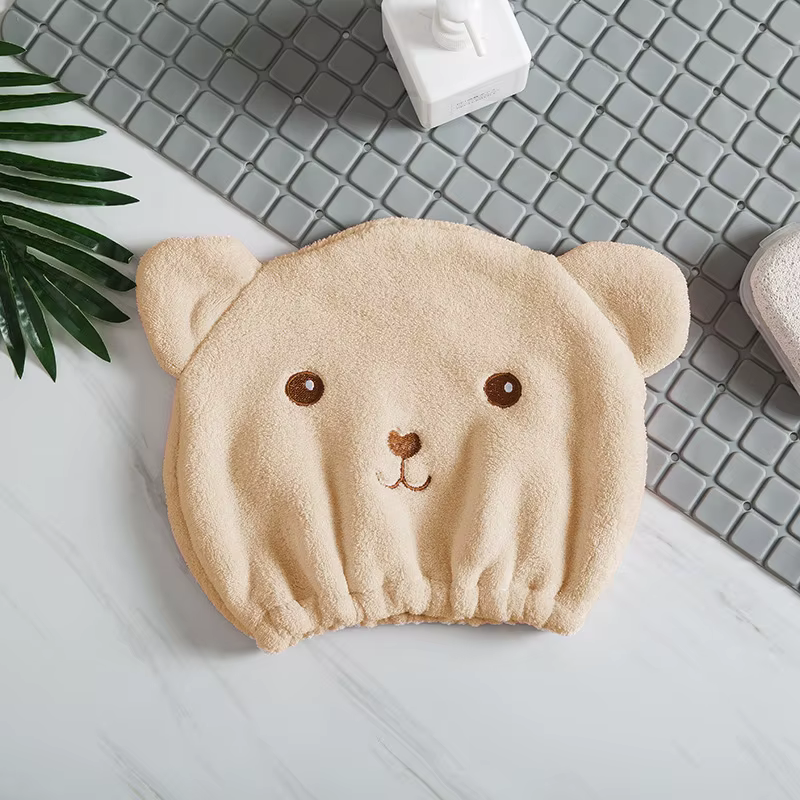 Bonnet pour cheveux secs pour femmes – Microfibre épaisse douce et absorbante, légère, à séchage rap