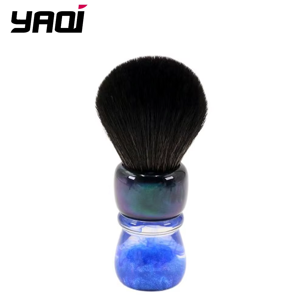YAQI OCEAN-Poils synthétiques avec manche en résine, 28mm, brosse de rasage pour hommes