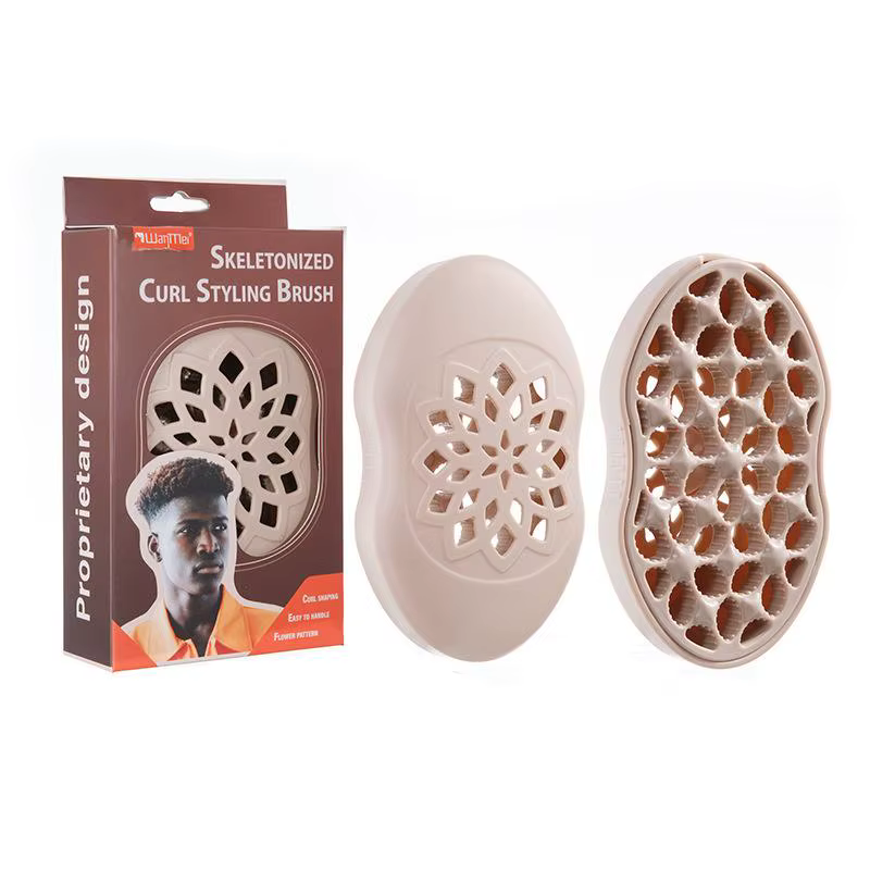 1 brosse professionnelle pour cheveux bouclés africains, outil de coiffure magique pour boucles, ond