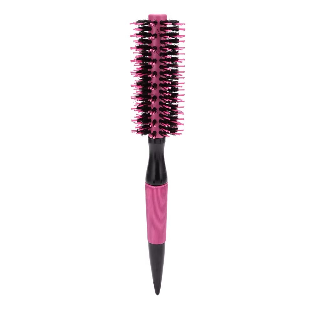 BARBERTOP brosse à cheveux ronde en bois avec poils de sanglier mélange outils de coiffure en Nylon