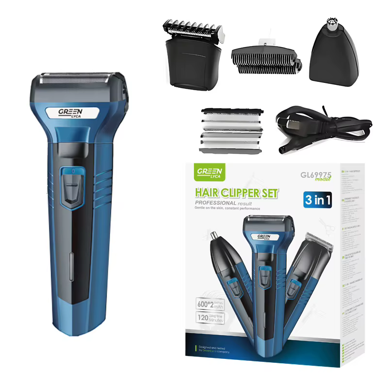 Tondeuse à cheveux professionnelle sans fil rechargeable pour hommes et femmes avec peignes de guida
