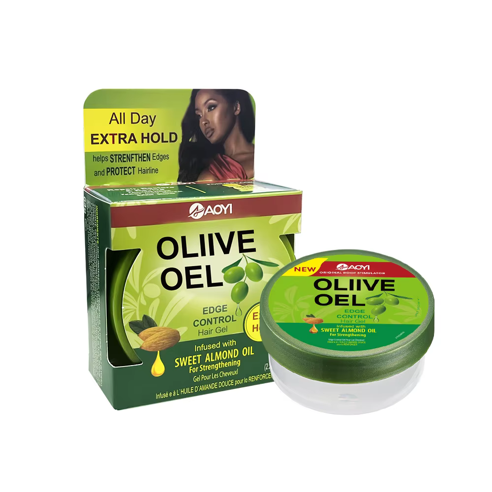 Gel de cire d'huile d'olive, revitalisant anti-frisottis doux et gel coiffant hydratant, gel coiffan