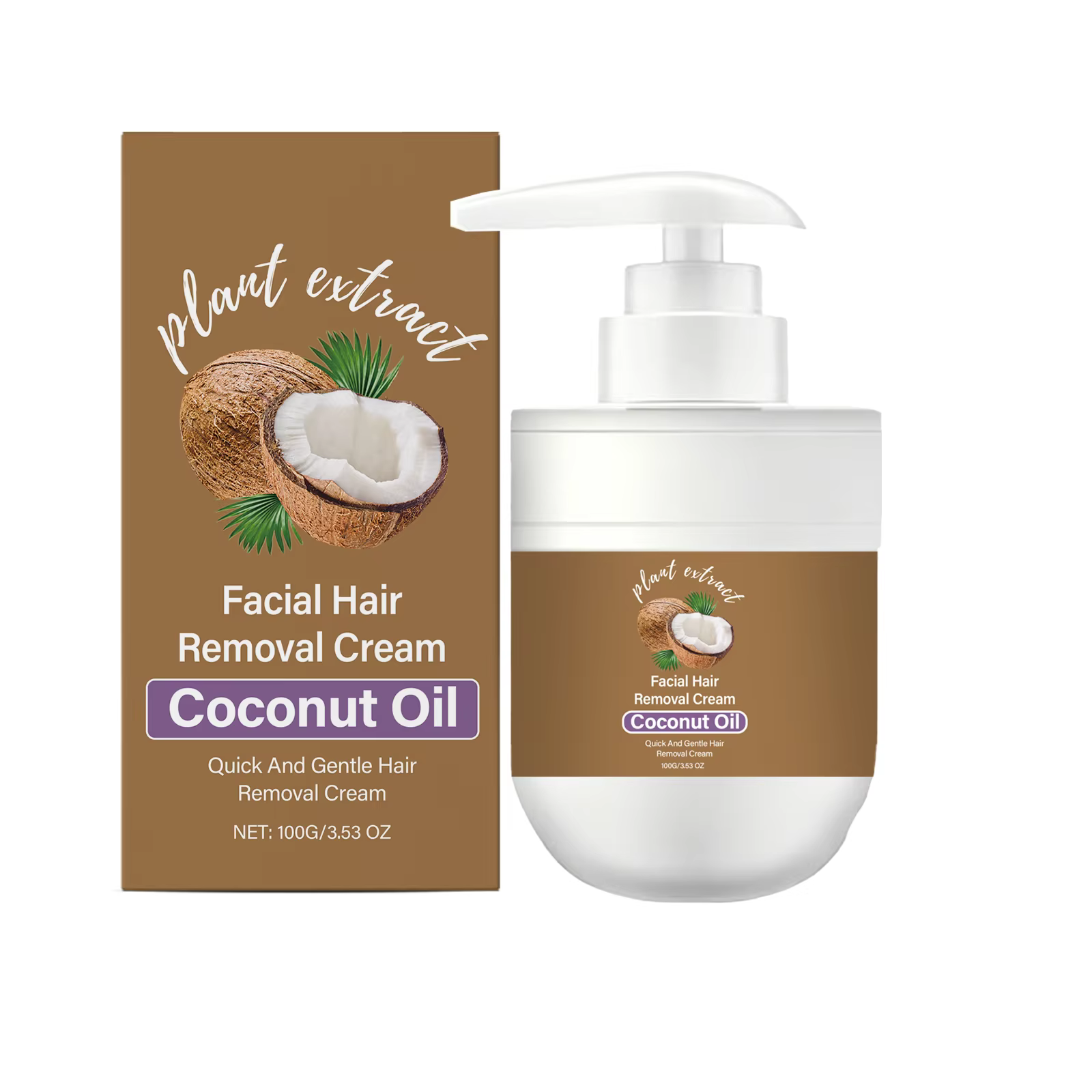 Crème dépilatoire pour le visage et le corps, crème dépilatoire permanente et douce, sans irritation