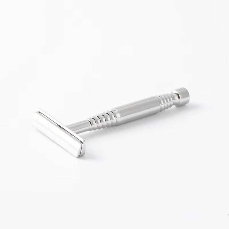 YAQI Romulus – rasoir de sécurité pour hommes, lame AC en acier inoxydable 316, poli, à un seul bord