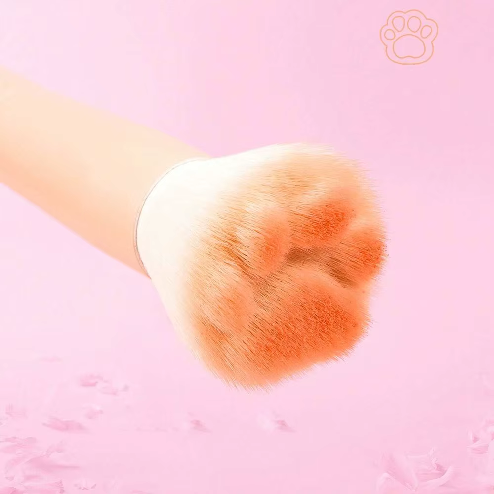 Nouveau pinceau à Blush patte de chat avec boîte de rangement, outil de maquillage professionnel ada