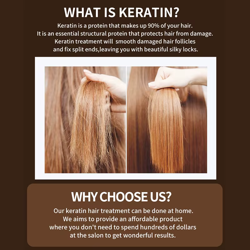 PURC 300ML traitement professionnel des cheveux à la kératine lissage réparation frisottis cheveux b