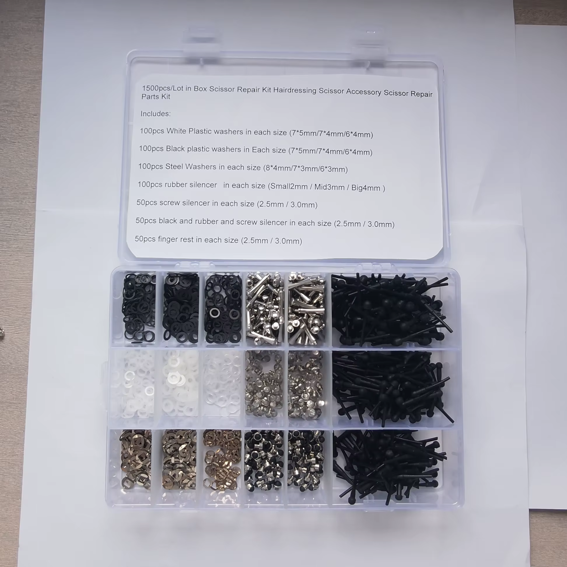 Pièces de ciseaux à cheveux, kits de réparation de ciseaux, accessoires comprenant des pare-chocs/re