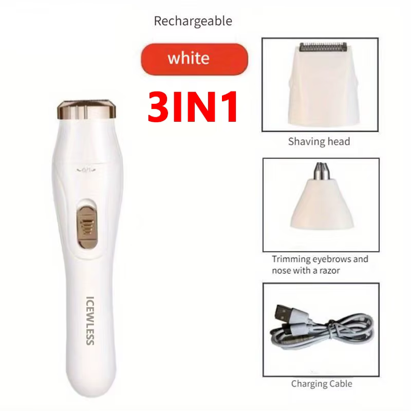 Tondeuses électriques pour femmes, rasoir étanche, indolore, dispositif d'épilation du corps privé, 