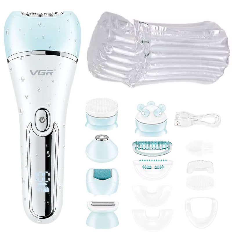 VGR électrique femmes épilateur femme rasoir jambe corps épilation lèvre menton dépilatoire dame Bik