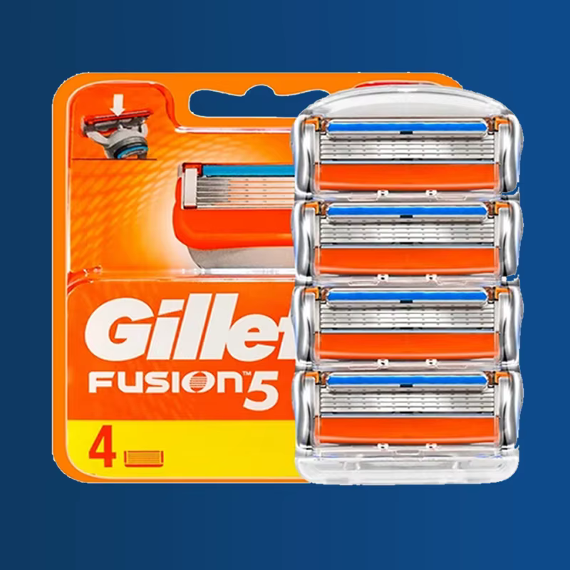 Original Gillette Fusion 5 lames de rasoir pour hommes 5 couches tête de rasage manuelle de sécurité