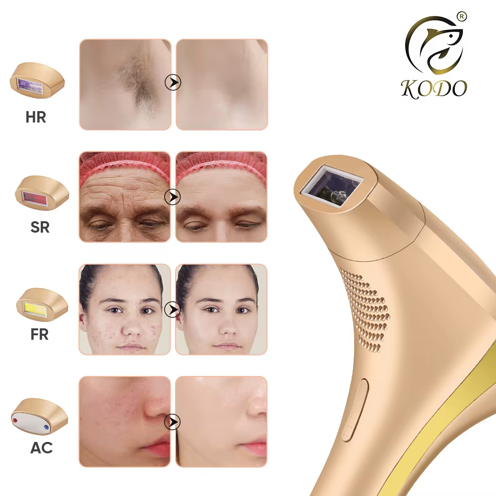 KODO 2026 Épilateur laser à glace haut de gamme personnalisable, épilation permanente IPL indolore,