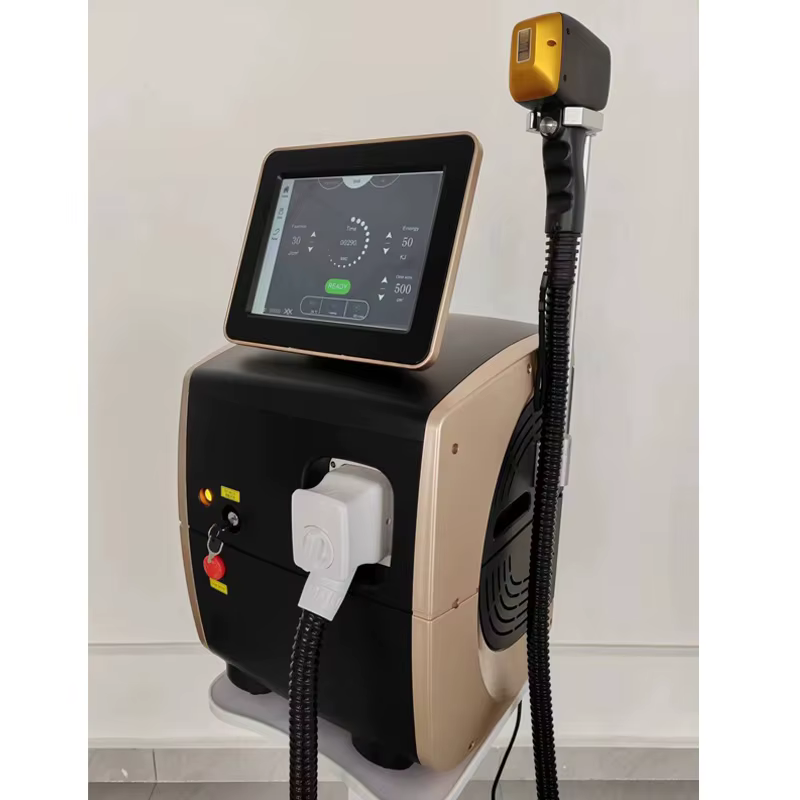 Épilateur Laser professionnel en titane glacé, 3 longueurs d'onde, Diode, Machine d'épilation perman