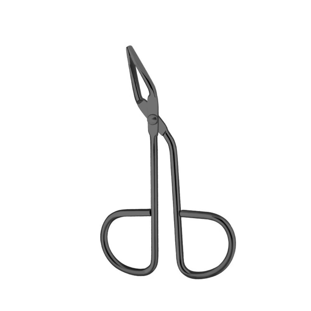 Pince à épiler avec poignées pour poils du nez, des lèvres et des sourcils, pince à épiler coudée po