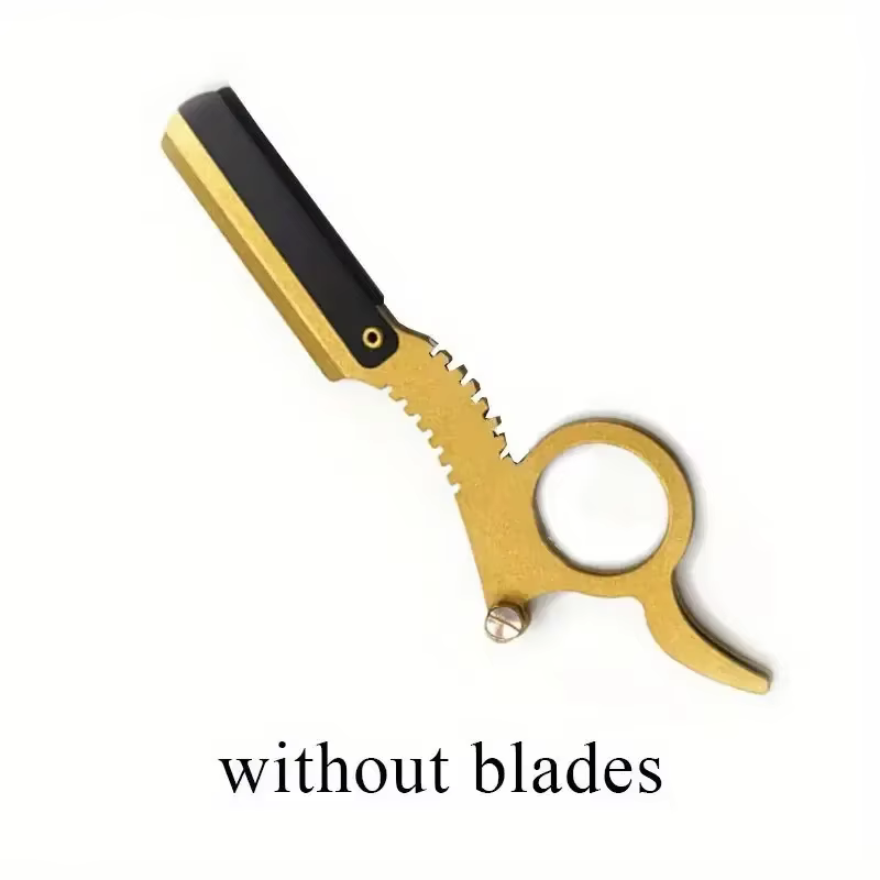 Outil de rasage de coupe de cheveux de rasoir de barbier manuel-lames de coupe de sourcils de barbe