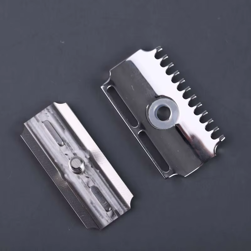 Tête de rasoir de sécurité à double peigne poli en acier inoxydable Yaqi Vostok 90DC 316 avec écart