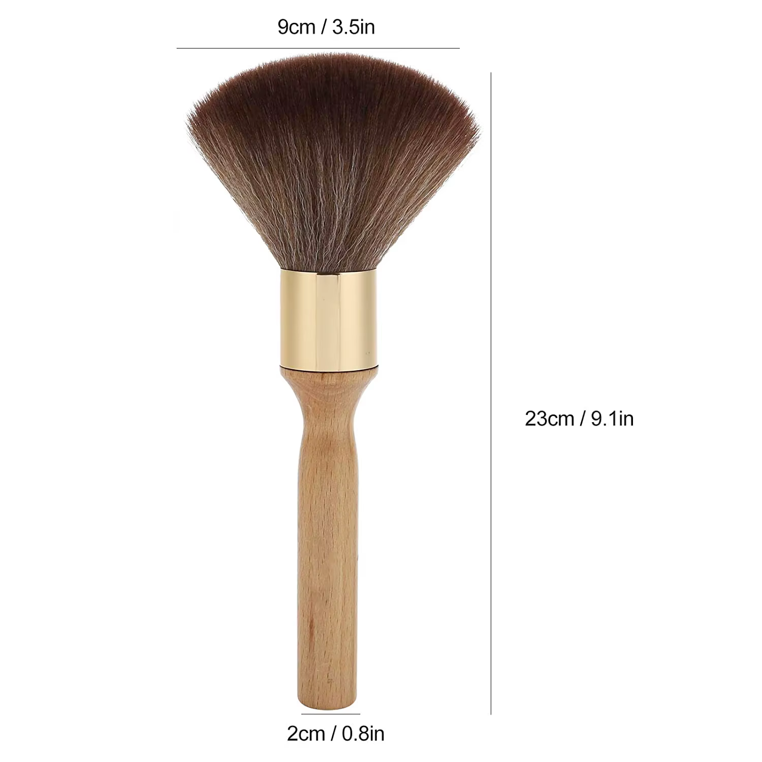 Brosse douce de barbier pour la coupe de Salon, outil de coiffure professionnel, plumeau pour le cou