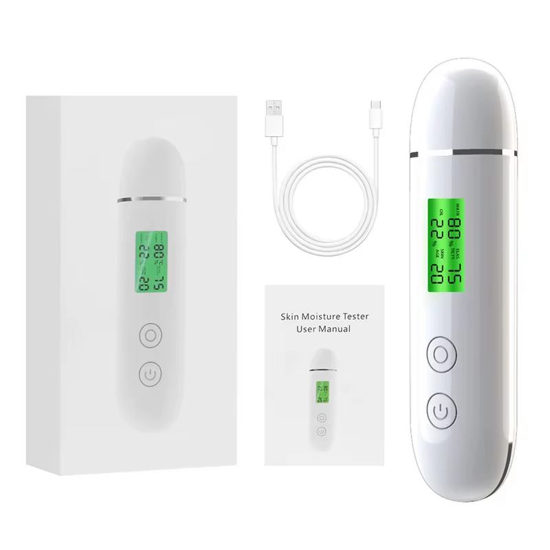 Stylo détecteur de peau numérique LCD, testeur de peau du visage, eau intelligente, huile, contenu F