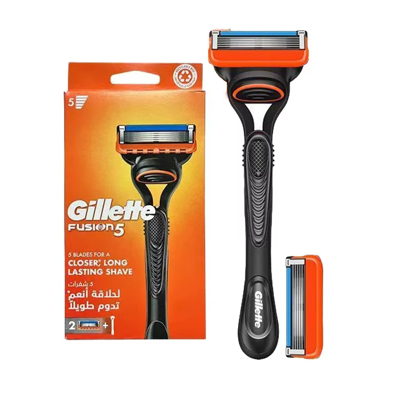 Rasoir manuel de sécurité Gillette Fusion 5 pour homme avec lames de rechange, lames à 5 couches