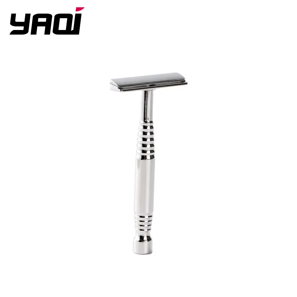 YAQI Romulus – rasoir de sécurité pour hommes, lame AC en acier inoxydable 316, poli, à un seul bord